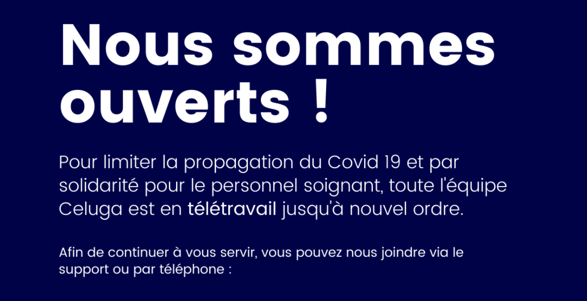 COVID19 : A votre dispo… Même à distance !